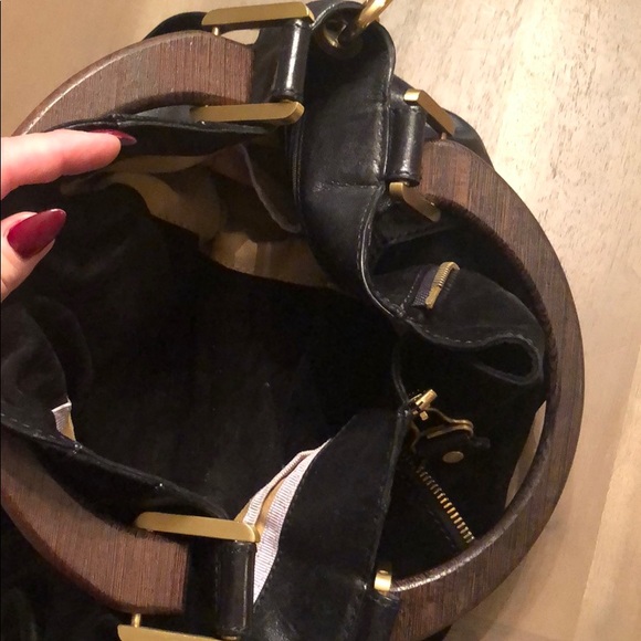 Jimmy Choo suede and leather handbag - Picture 6 of 8